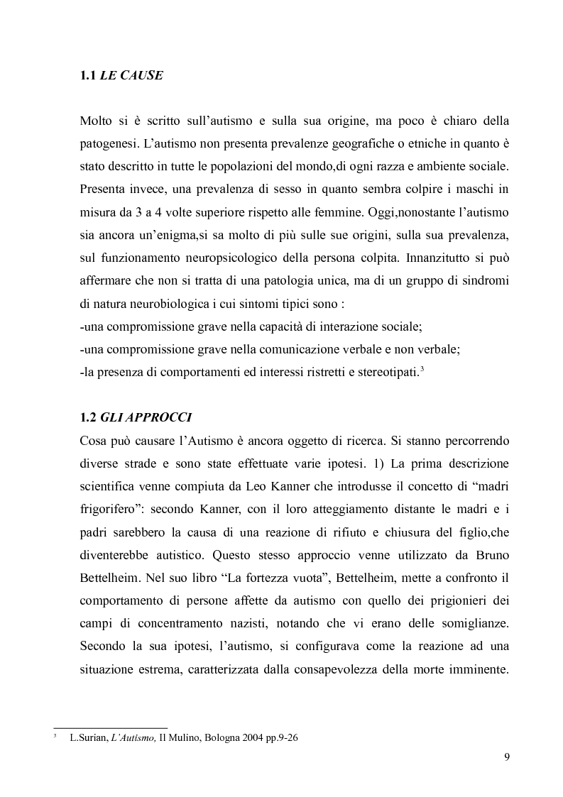 Anteprima della tesi: Innovazioni nel trattamento psicopedagogico dell'autismo: il metodo A.B.A, Pagina 7