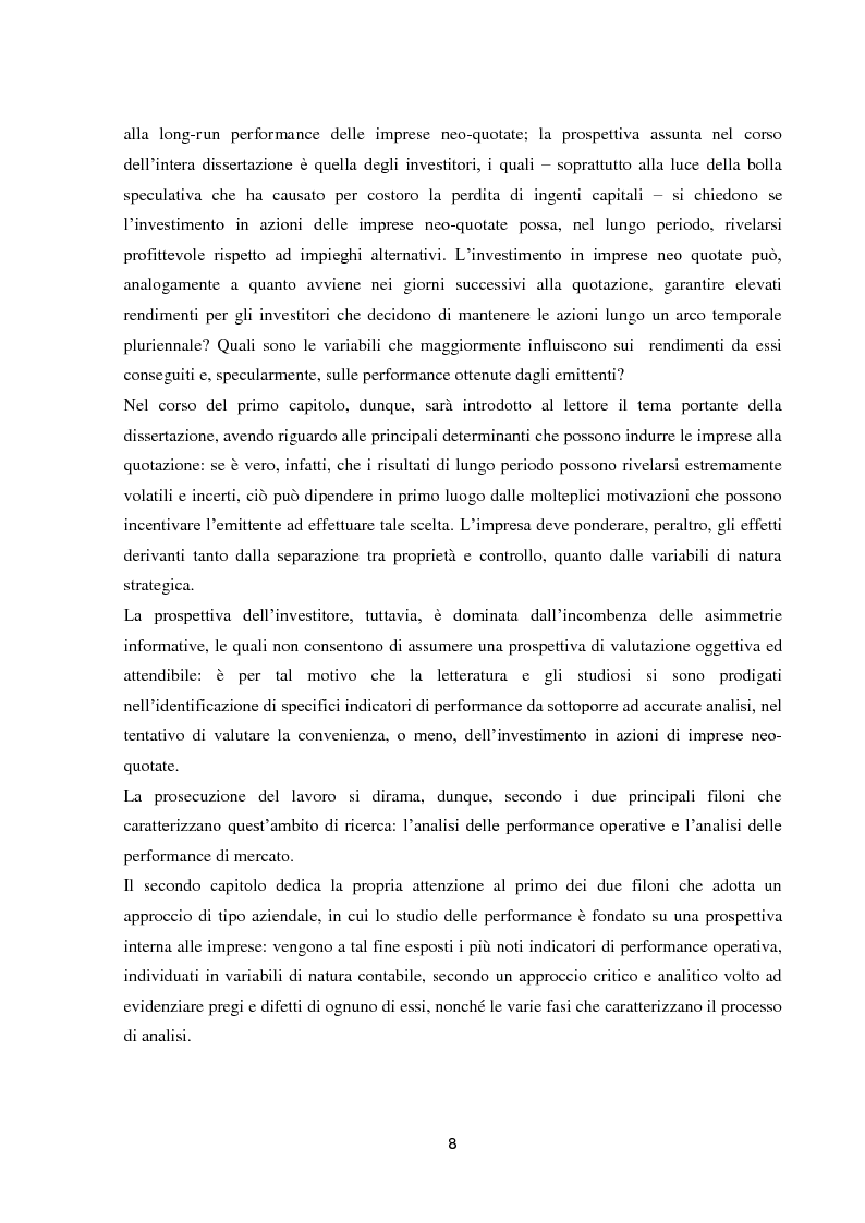 Anteprima della tesi: La performance di lungo periodo delle Initial public offerings, Pagina 4