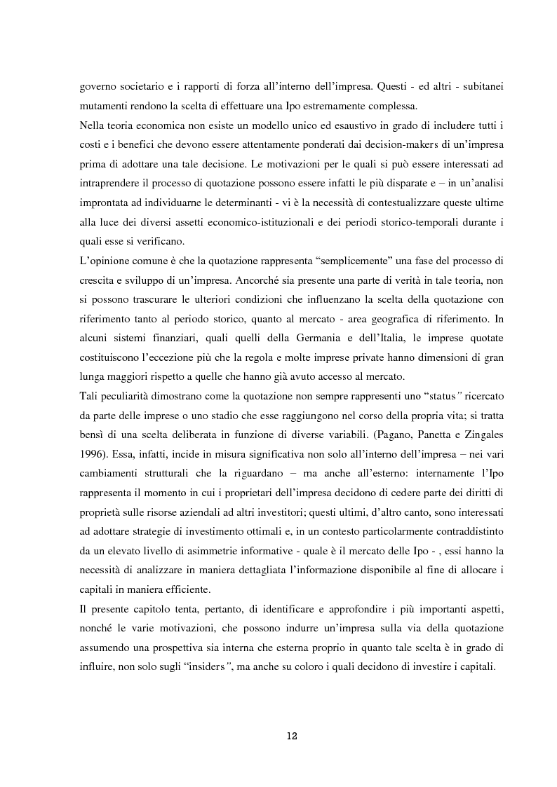 Anteprima della tesi: La performance di lungo periodo delle Initial public offerings, Pagina 8