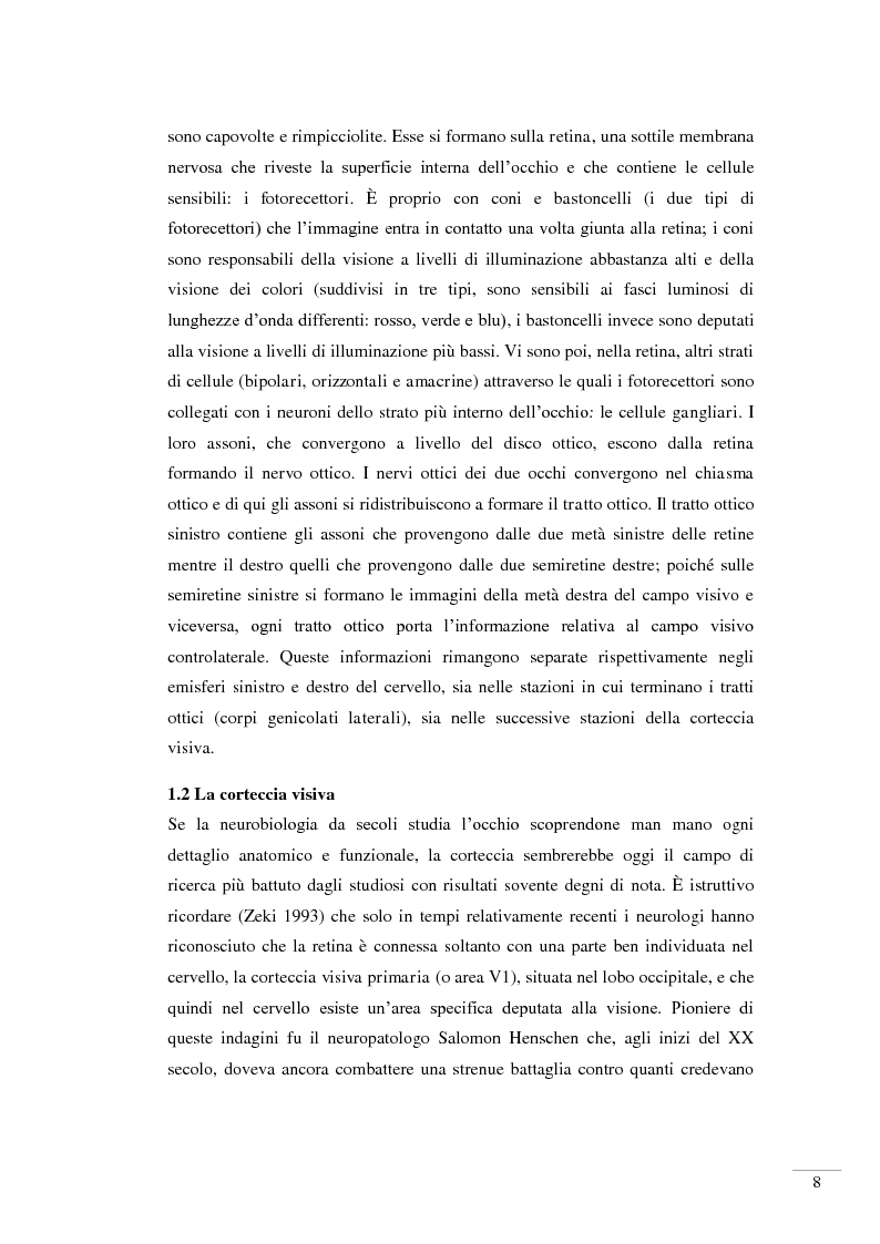 Anteprima della tesi: Il riconoscimento della bellezza. Basi neurofisiologiche del piacere estetico, Pagina 6