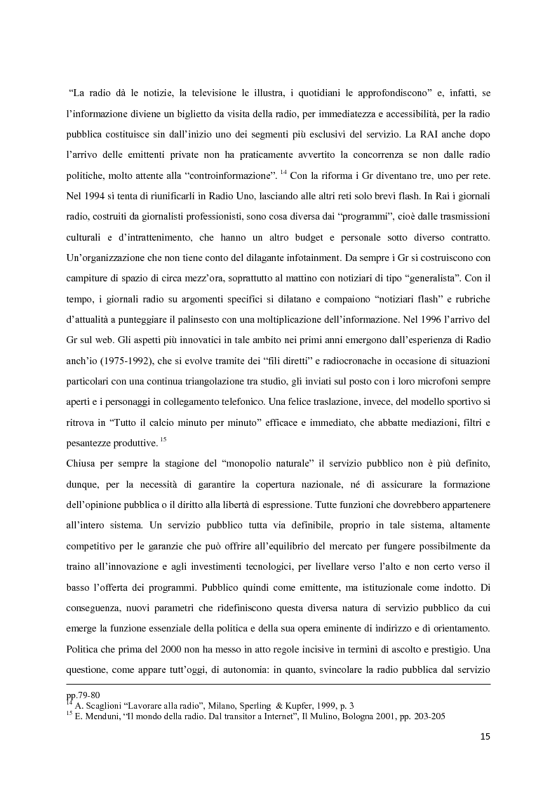 Estratto dalla tesi: L'avventura di RT90. La voce intangibile di un popolo nel panorama radiofonico degli anni '90