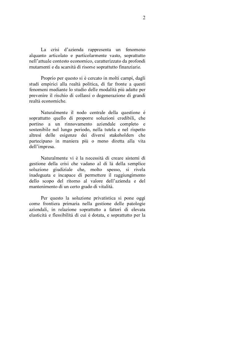 Anteprima della tesi: La crisi d'impresa e le strategie di turnaround. Il caso Ciabor., Pagina 3