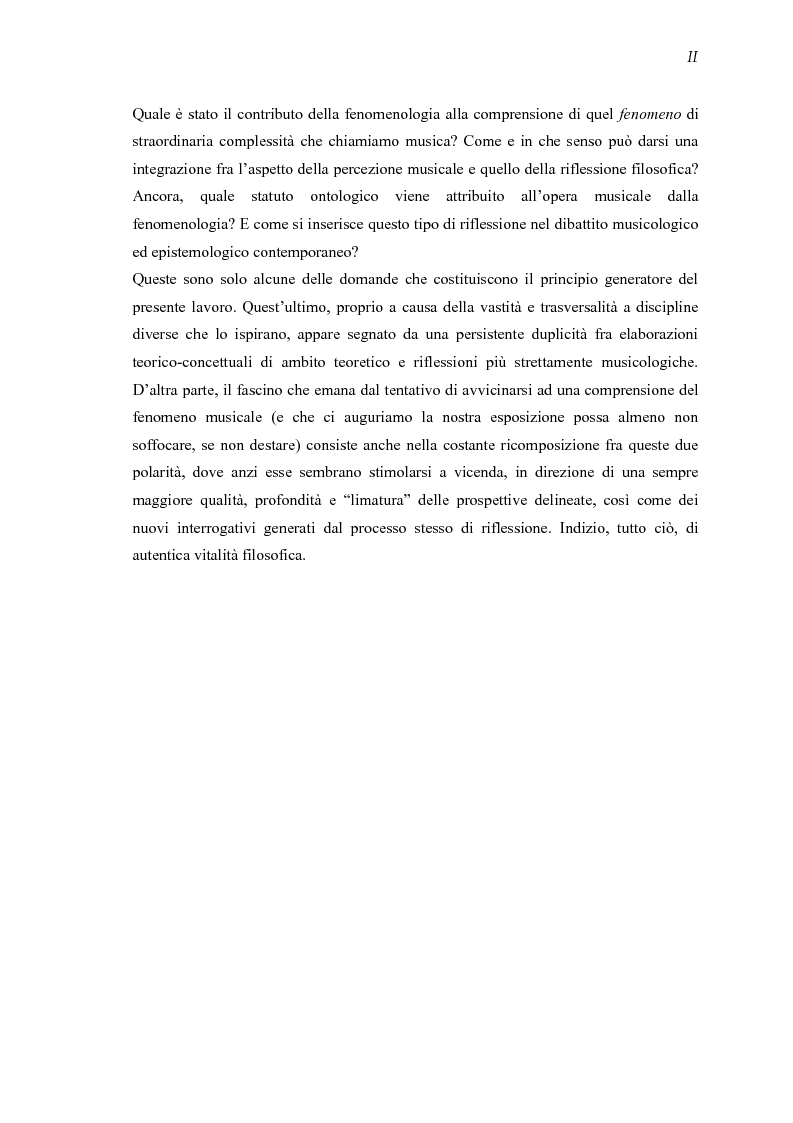 Anteprima della tesi: Mondi sonori. Un itinerario fra fenomenologia e musica., Pagina 3