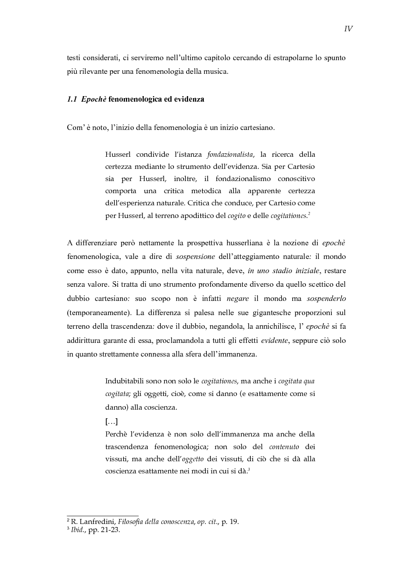 Anteprima della tesi: Mondi sonori. Un itinerario fra fenomenologia e musica., Pagina 5