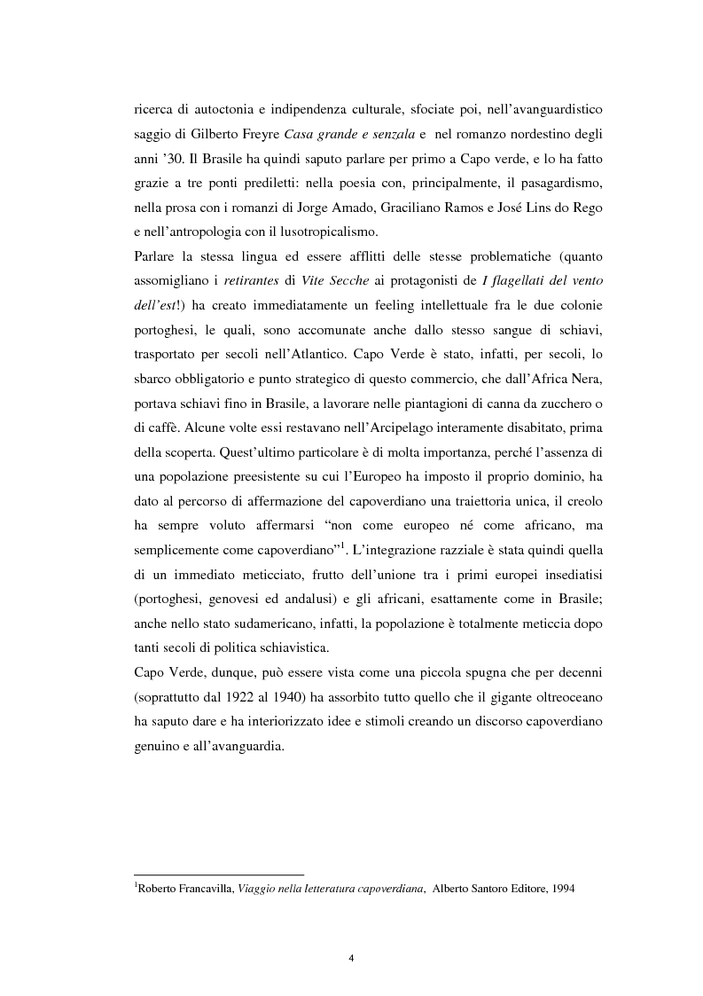 Anteprima della tesi: Un ponte sull'Atlantico: influenza letteraria brasiliana sulla generazione di "Claridade", Pagina 3