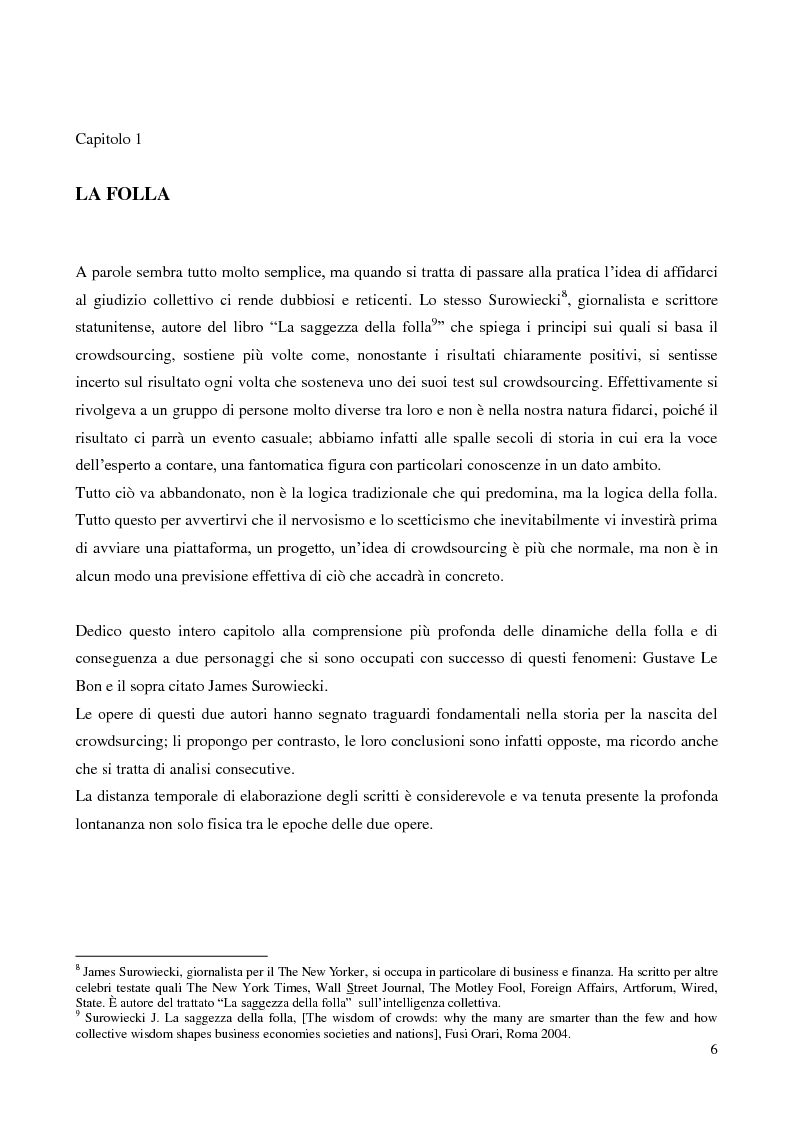 Anteprima della tesi: Crowdsourcing e open-innovation. Perché la folla conosce la soluzione migliore., Pagina 6