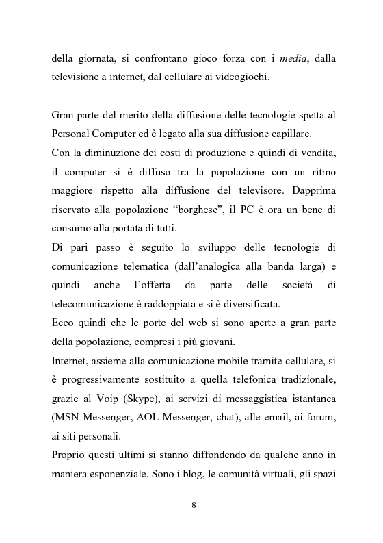 Anteprima della tesi: Giovani multitasking. Una ricerca di Media Education con i pre-adolescenti, Pagina 5