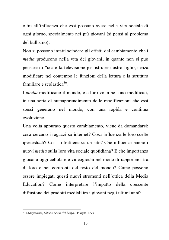 Anteprima della tesi: Giovani multitasking. Una ricerca di Media Education con i pre-adolescenti, Pagina 7