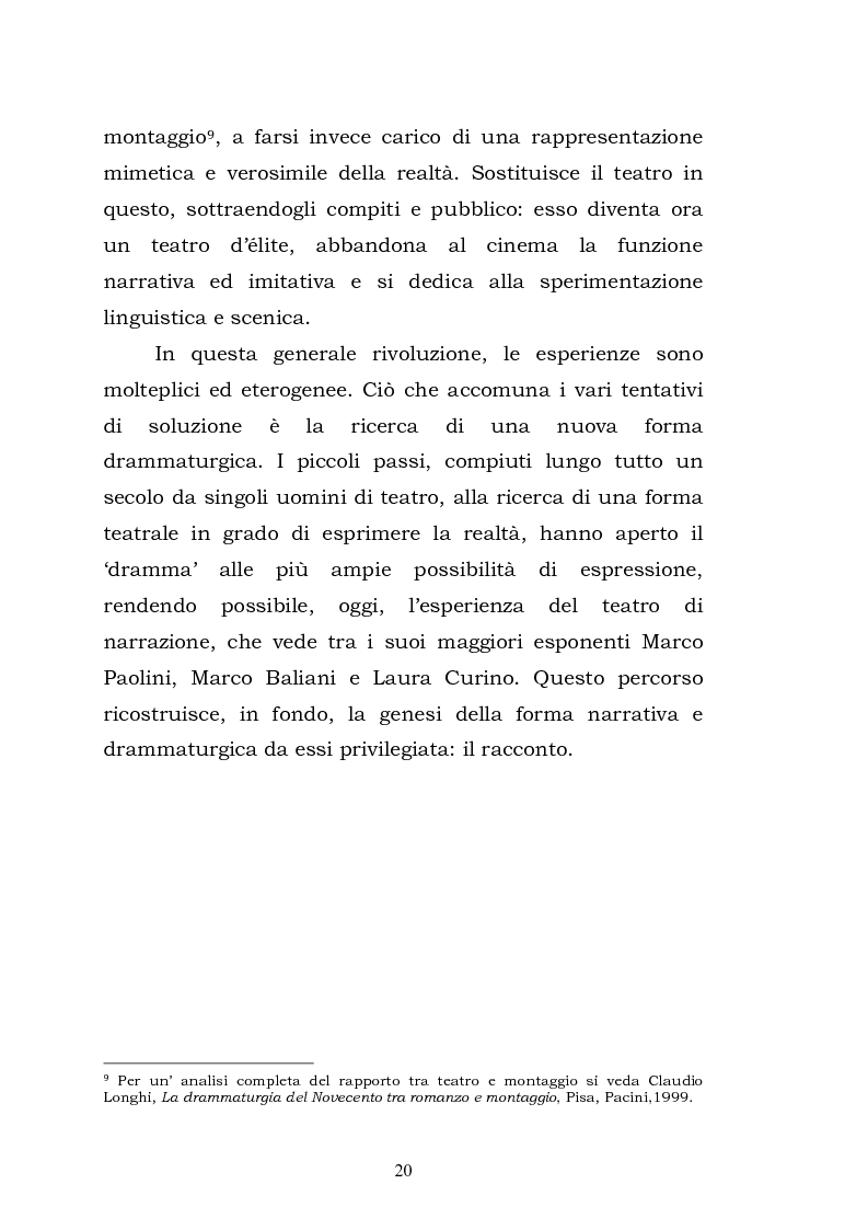 Anteprima della tesi: Teatro, memoria, identità: l'esperienza di Marco Paolini, Pagina 12