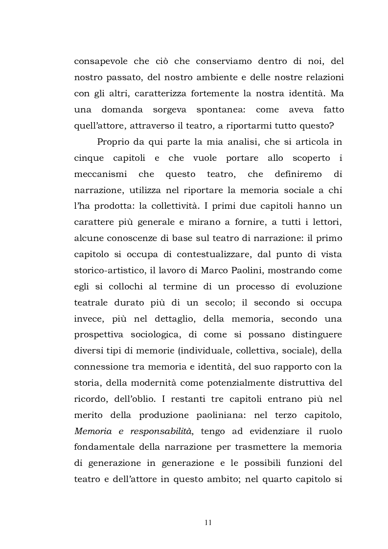 Anteprima della tesi: Teatro, memoria, identità: l'esperienza di Marco Paolini, Pagina 4