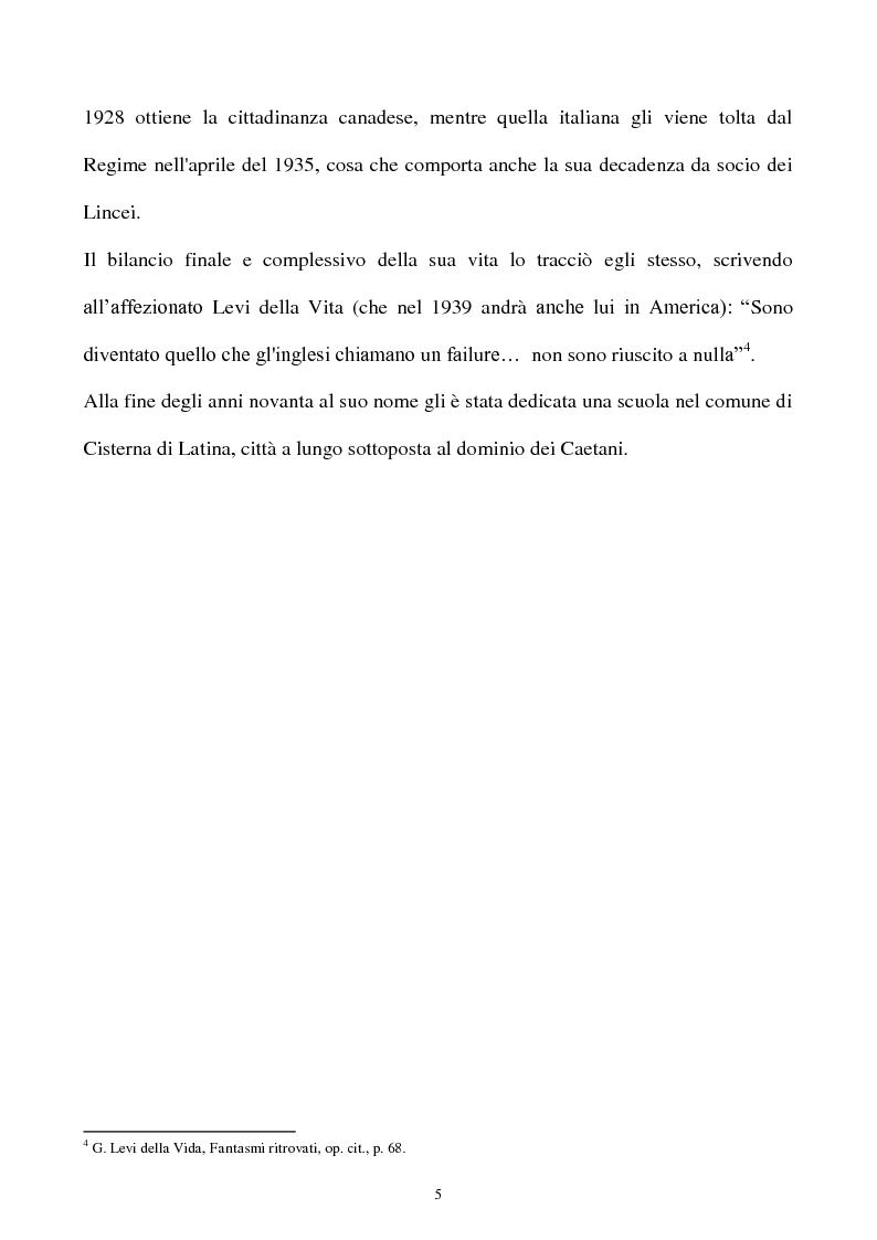 Anteprima della tesi: Orientalismo e storiografia in Leone Caetani, Pagina 6