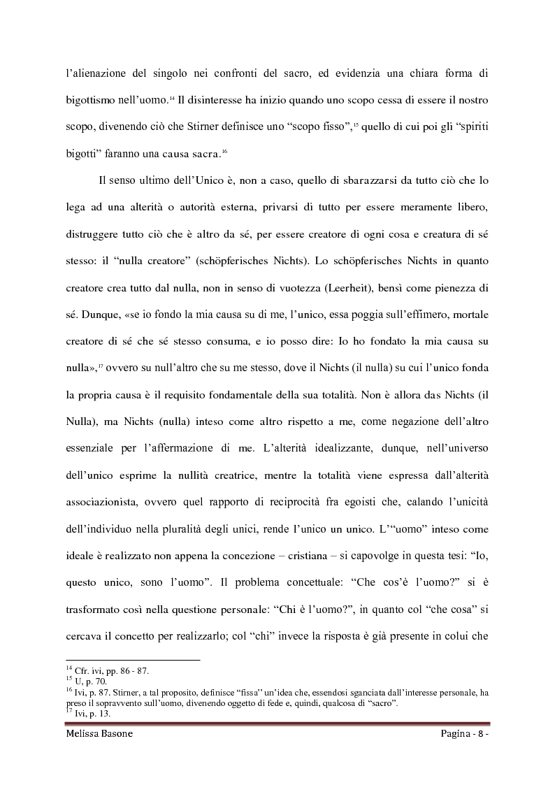 Anteprima della tesi: Ritorno all'Egoismo. Max Stirner e il liberalismo umanitario, Pagina 6