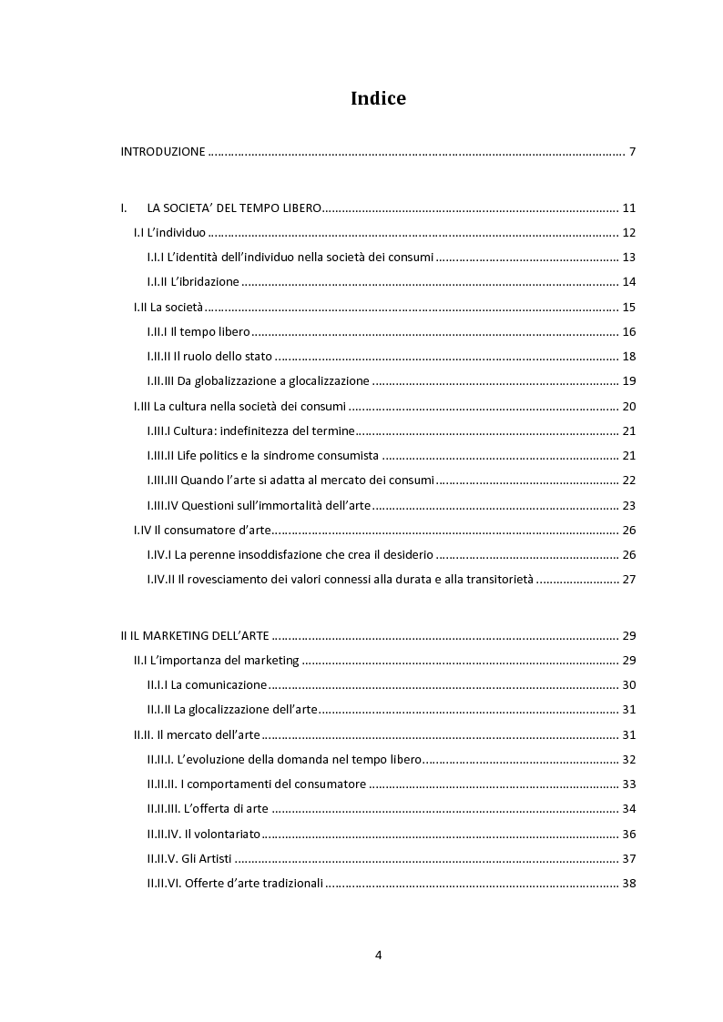 Indice della tesi: Arte partecipata: nuove frontiere tra spazi pubblici e Internet, Pagina 1