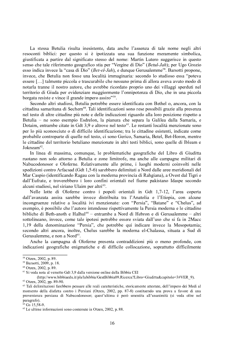 Anteprima della tesi: Rappresentazioni di un’eroina ambigua: Giuditta nella Bibbia e in due componimenti medievali inglesi, Pagina 15