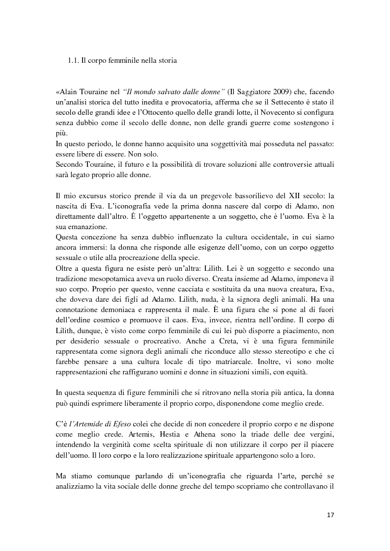 Estratto dalla tesi: ''Formosamente Anoressica''. L'insostenibile leggerezza di essere donna