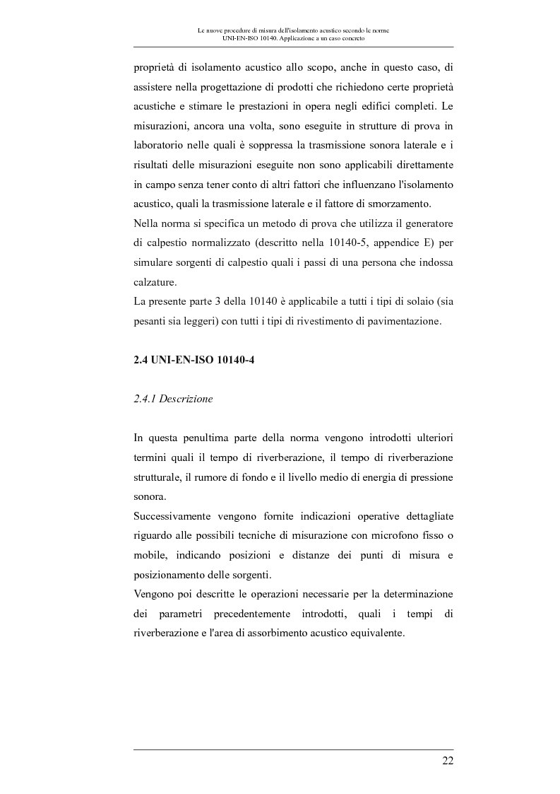 Anteprima della tesi: Le nuove procedure di misura dell'isolamento acustico secondo le norme UNI-EN-ISO 10140: applicazione a un caso concreto, Pagina 5