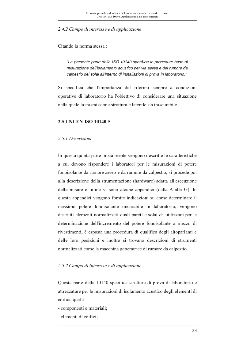 Anteprima della tesi: Le nuove procedure di misura dell'isolamento acustico secondo le norme UNI-EN-ISO 10140: applicazione a un caso concreto, Pagina 6