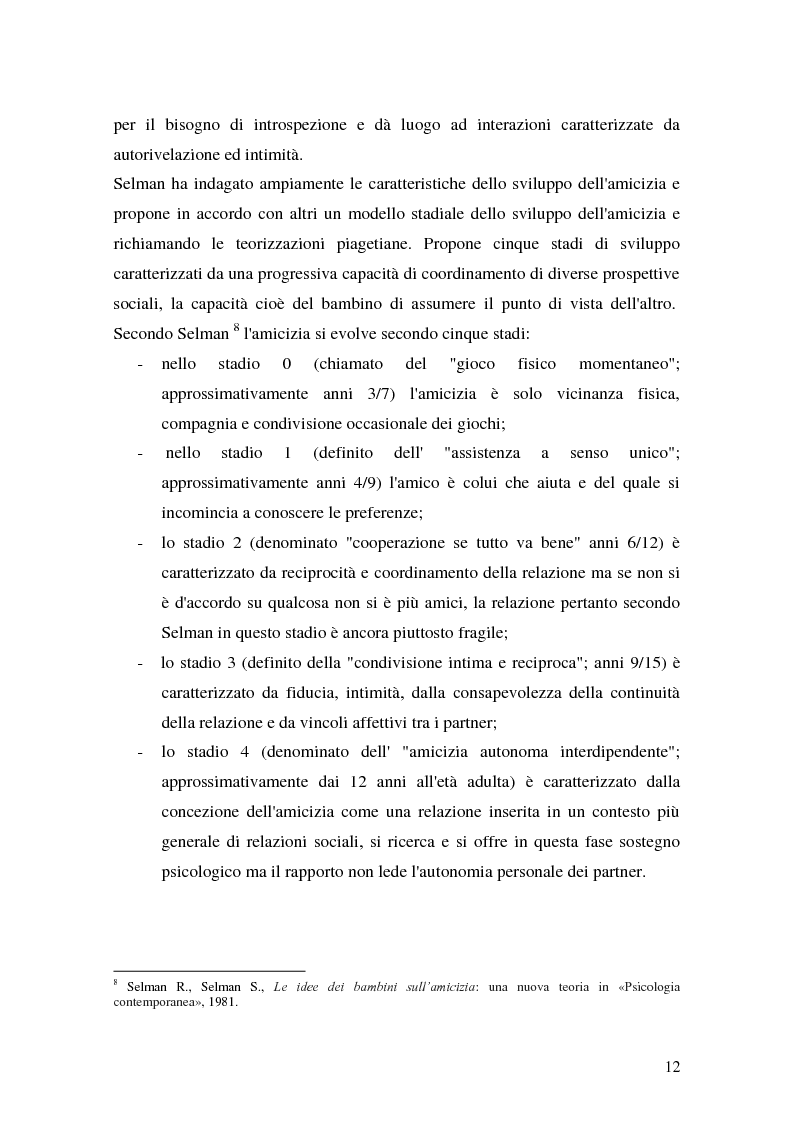 Anteprima della tesi: L'attività grafo-rappresentativa, quale modalità d' espressione del vissuto dell'amicizia, Pagina 10