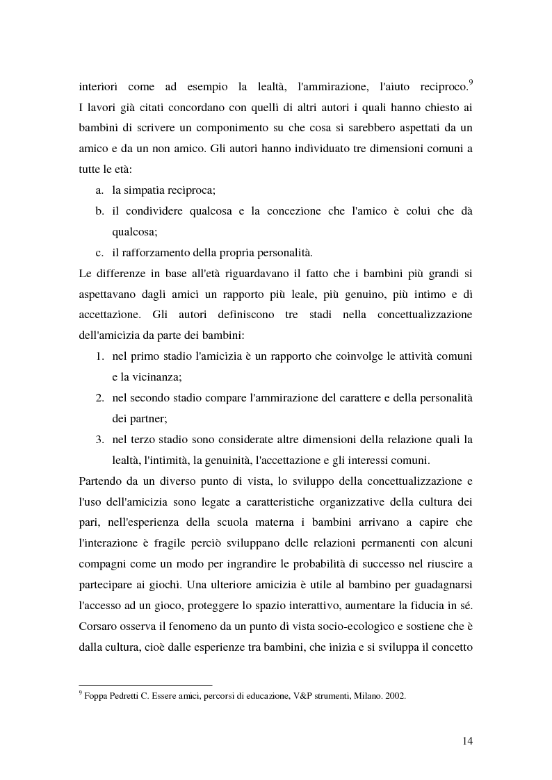 Anteprima della tesi: L'attività grafo-rappresentativa, quale modalità d' espressione del vissuto dell'amicizia, Pagina 12