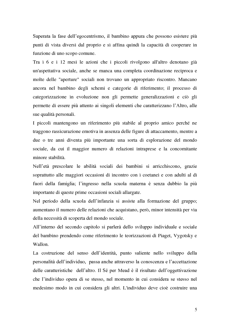 Anteprima della tesi: L'attività grafo-rappresentativa, quale modalità d' espressione del vissuto dell'amicizia, Pagina 3