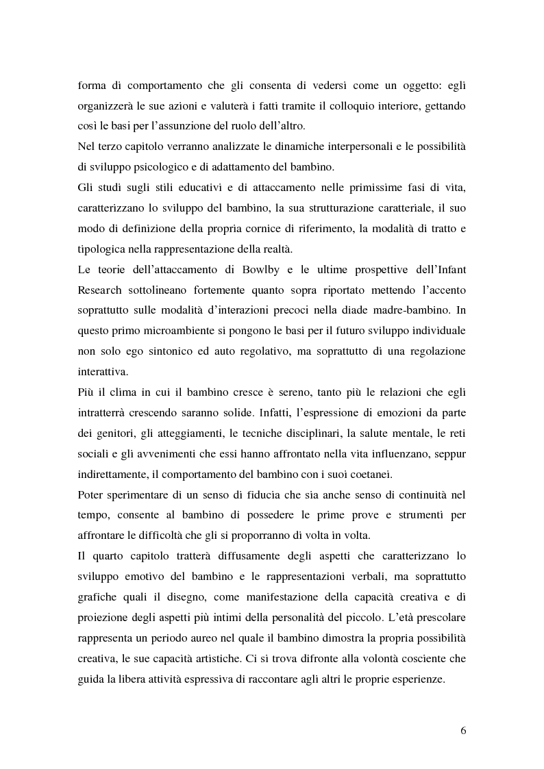 Anteprima della tesi: L'attività grafo-rappresentativa, quale modalità d' espressione del vissuto dell'amicizia, Pagina 4