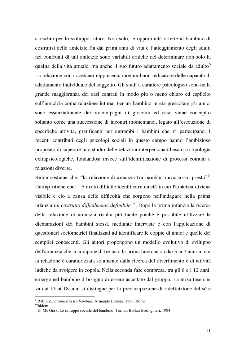 Anteprima della tesi: L'attività grafo-rappresentativa, quale modalità d' espressione del vissuto dell'amicizia, Pagina 9