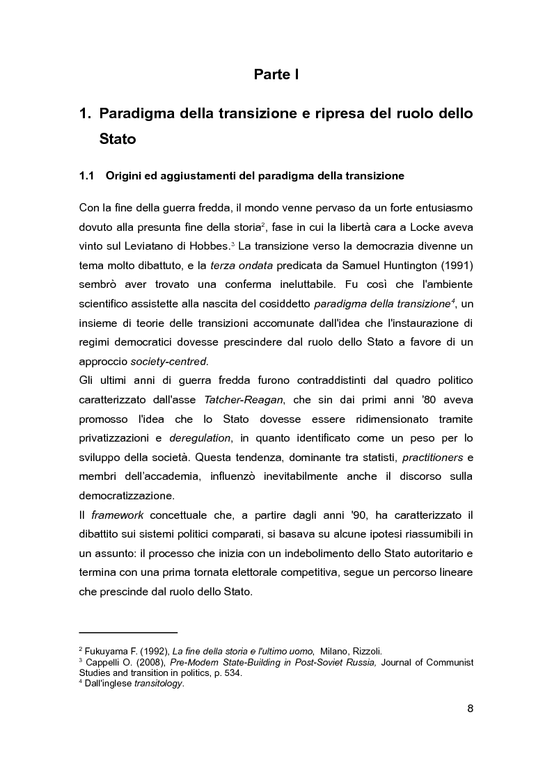 Anteprima della tesi: Democrazia e Statualità nei regimi in transizione: i casi di Israele e della Federazione Russa, Pagina 6