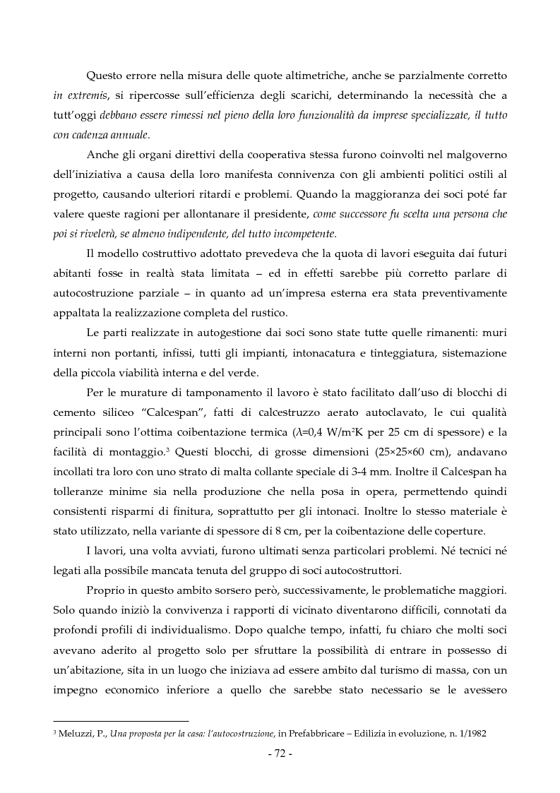 Estratto dalla tesi: Autocostruzione: casi, pratiche, politiche