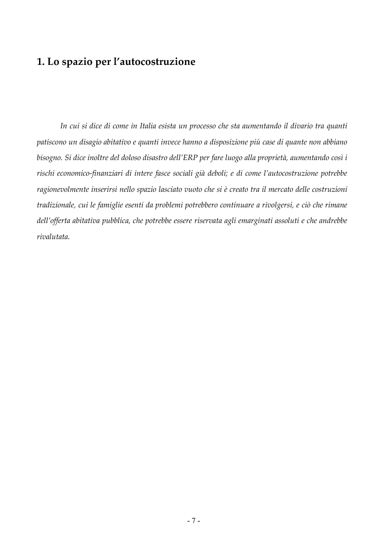 Anteprima della tesi: Autocostruzione: casi, pratiche, politiche, Pagina 3