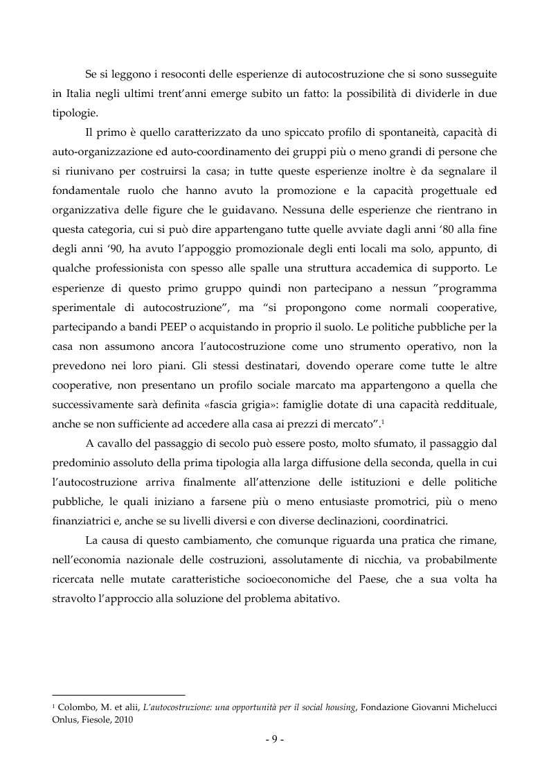 Anteprima della tesi: Autocostruzione: casi, pratiche, politiche, Pagina 4