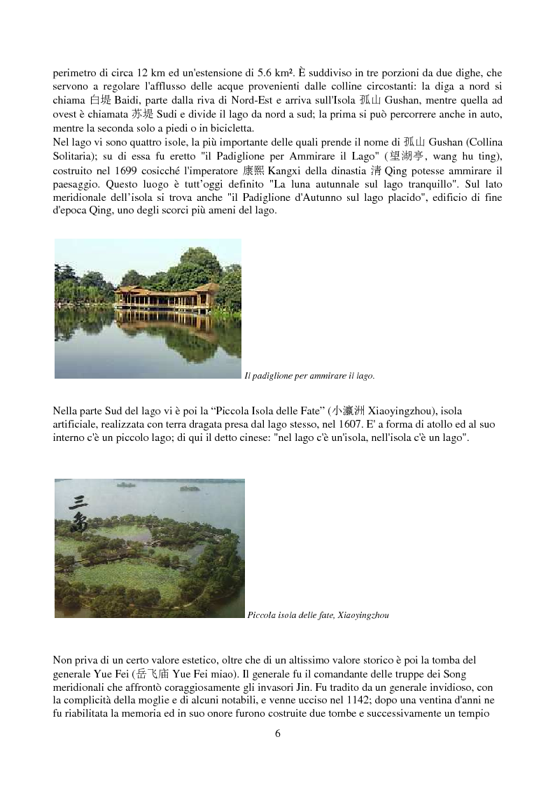 Anteprima della tesi: Hangzhou: il lago e gli amori, Pagina 4