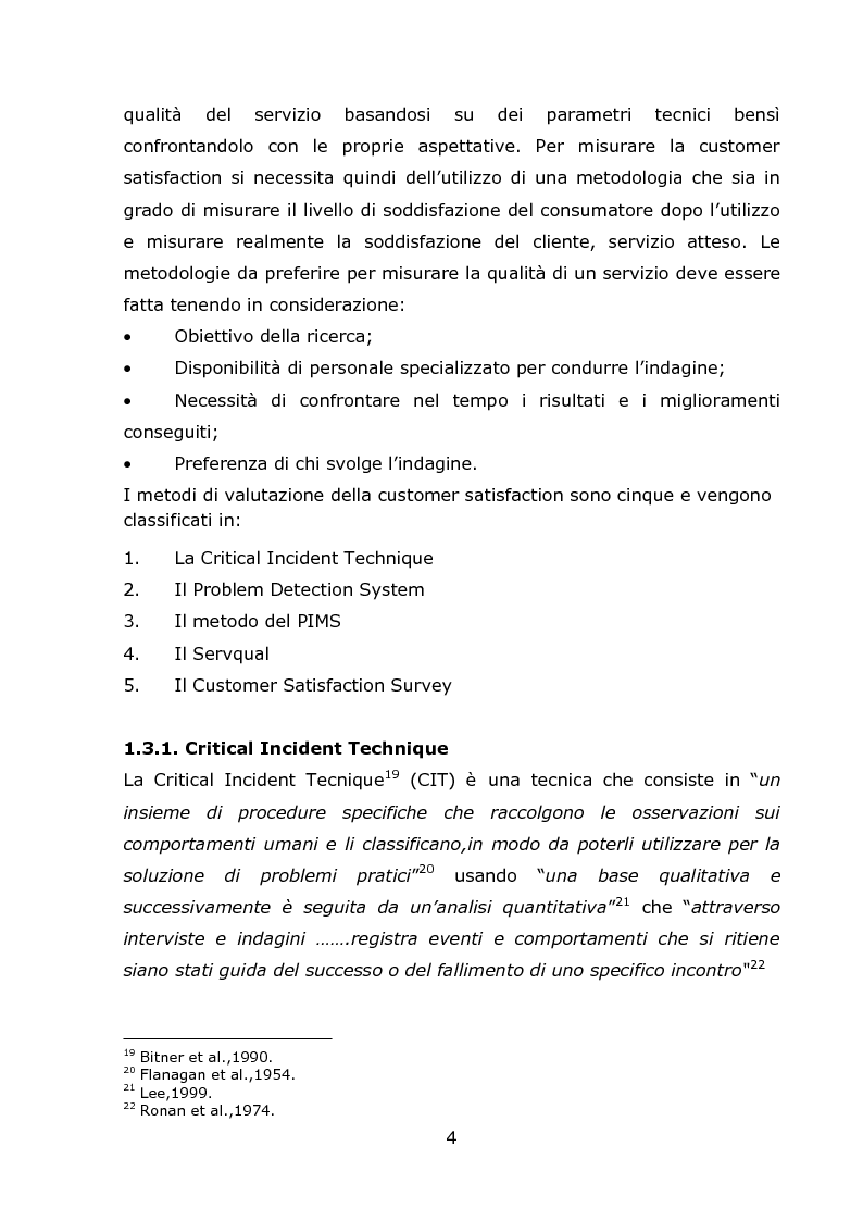 Anteprima della tesi: La Customer Satisfaction Nella Day Surgery ORL (Indagine Quantitativa), Pagina 7