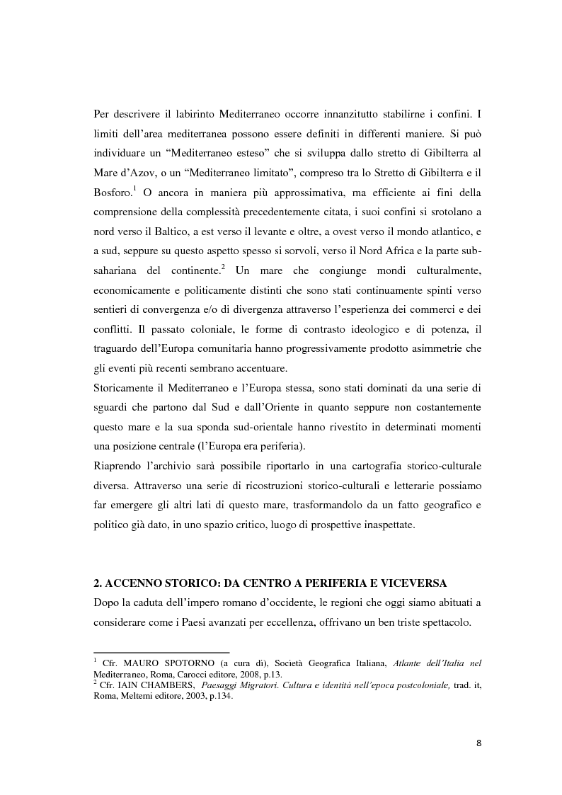 Anteprima della tesi: Il Mediterraneo migrante: tra il Colonialismo e il Postcolonialismo, Pagina 6