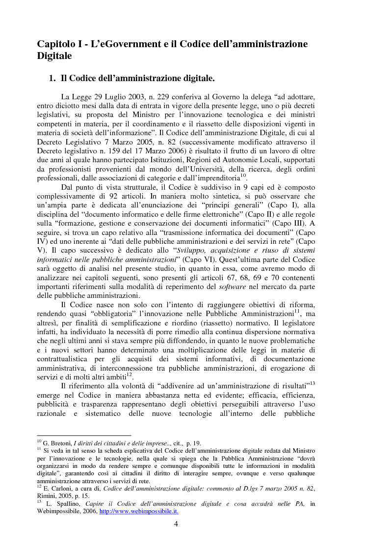 Anteprima della tesi: Il software libero nella pubblica amministrazione, Pagina 4