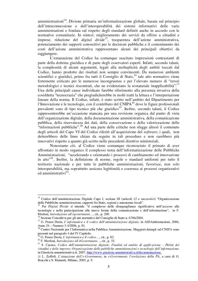 Anteprima della tesi: Il software libero nella pubblica amministrazione, Pagina 5