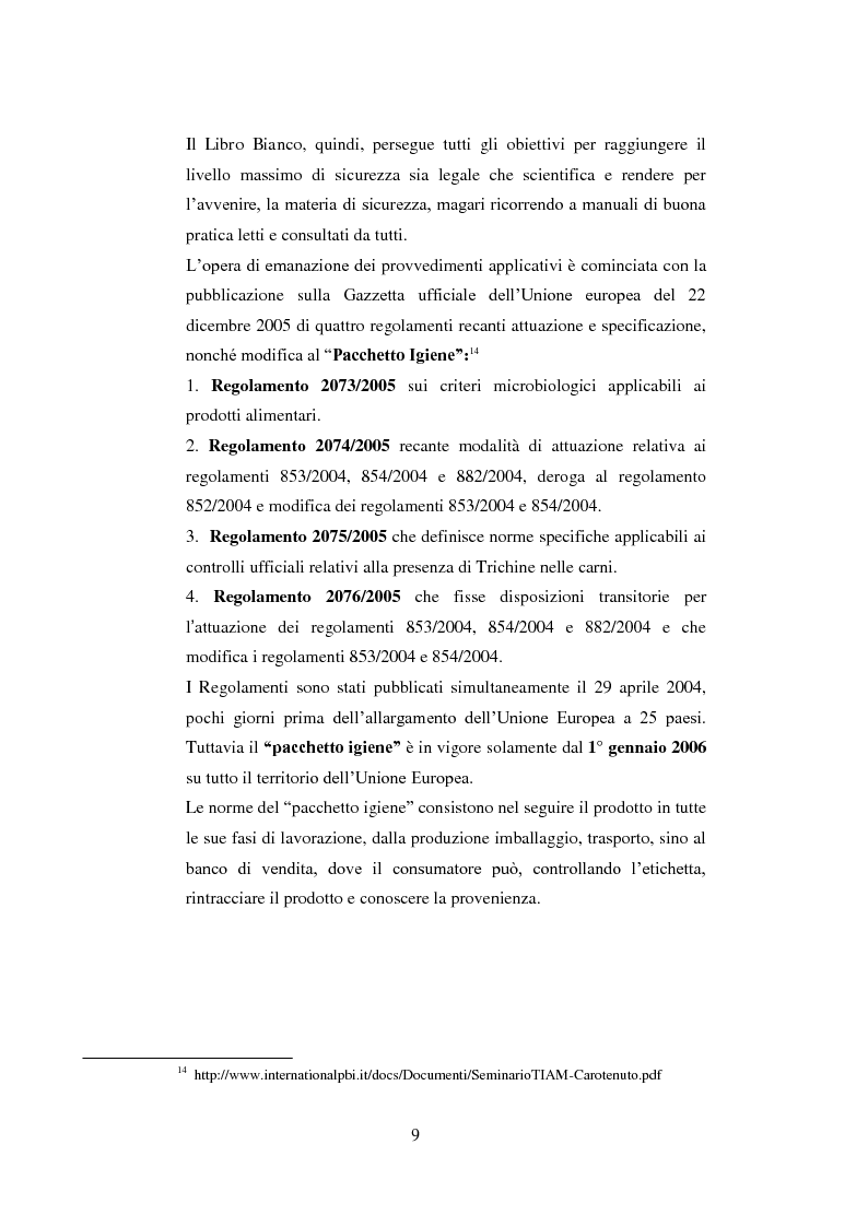 Anteprima della tesi: Tutela dei prodotti alimentari tipici in Italia e in Francia: il settore lattiero-caseario, Pagina 10