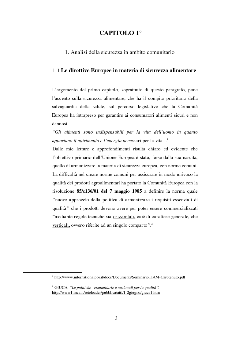 Anteprima della tesi: Tutela dei prodotti alimentari tipici in Italia e in Francia: il settore lattiero-caseario, Pagina 4