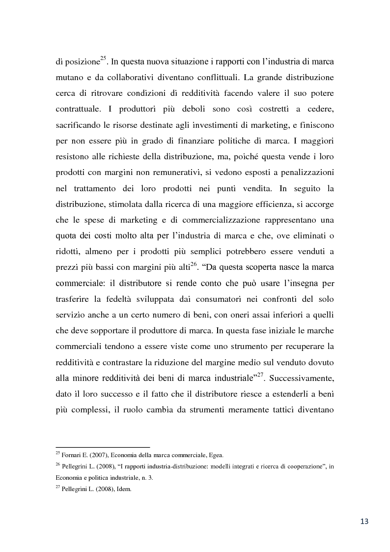 Anteprima della tesi: L'evoluzione della marca commerciale: le politiche adottate dai principali player della GDO in Italia, Pagina 11