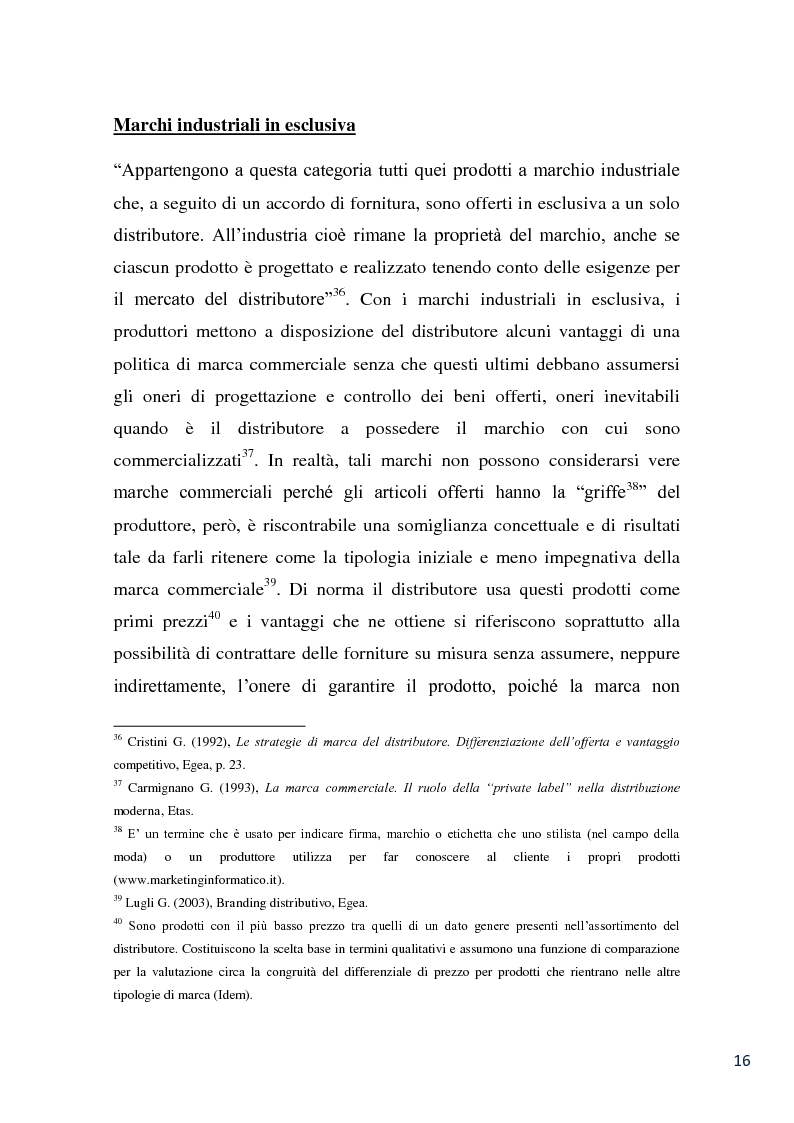 Anteprima della tesi: L'evoluzione della marca commerciale: le politiche adottate dai principali player della GDO in Italia, Pagina 14