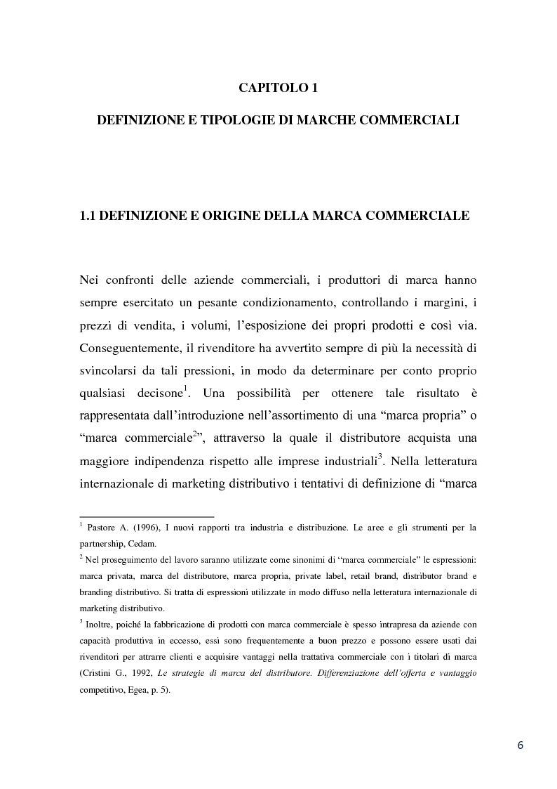 Anteprima della tesi: L'evoluzione della marca commerciale: le politiche adottate dai principali player della GDO in Italia, Pagina 4