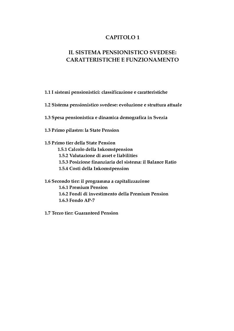 Anteprima della tesi: Automatic Balance Mechanism nel sistema pensionistico svedese, Pagina 4