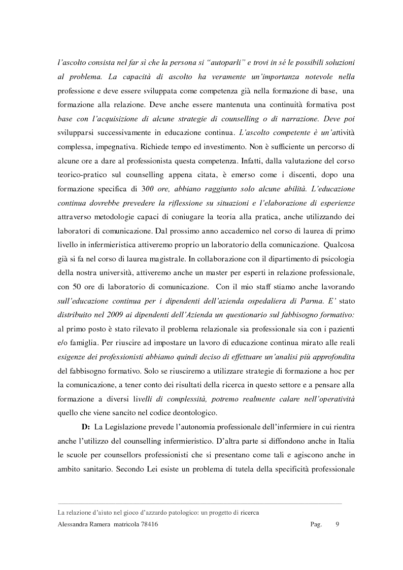 Anteprima della tesi: La relazione d'aiuto nel gioco d'azzardo patologico: un progetto di ricerca, Pagina 7