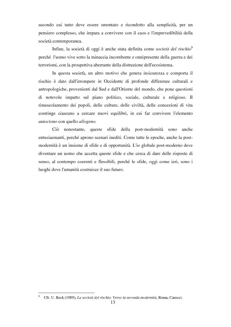 Anteprima della tesi: Formazione e Progetto di vita. Alcuni studi e riflessioni collegati al territorio cesenate, Pagina 11