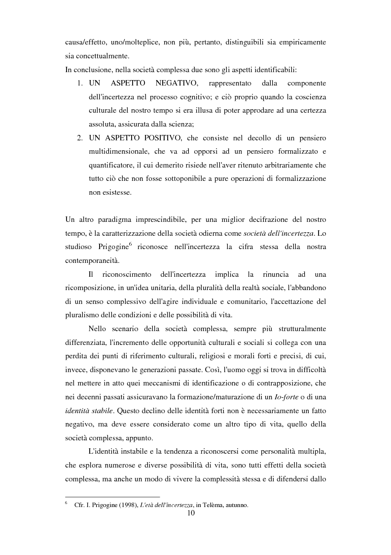 Anteprima della tesi: Formazione e Progetto di vita. Alcuni studi e riflessioni collegati al territorio cesenate, Pagina 8