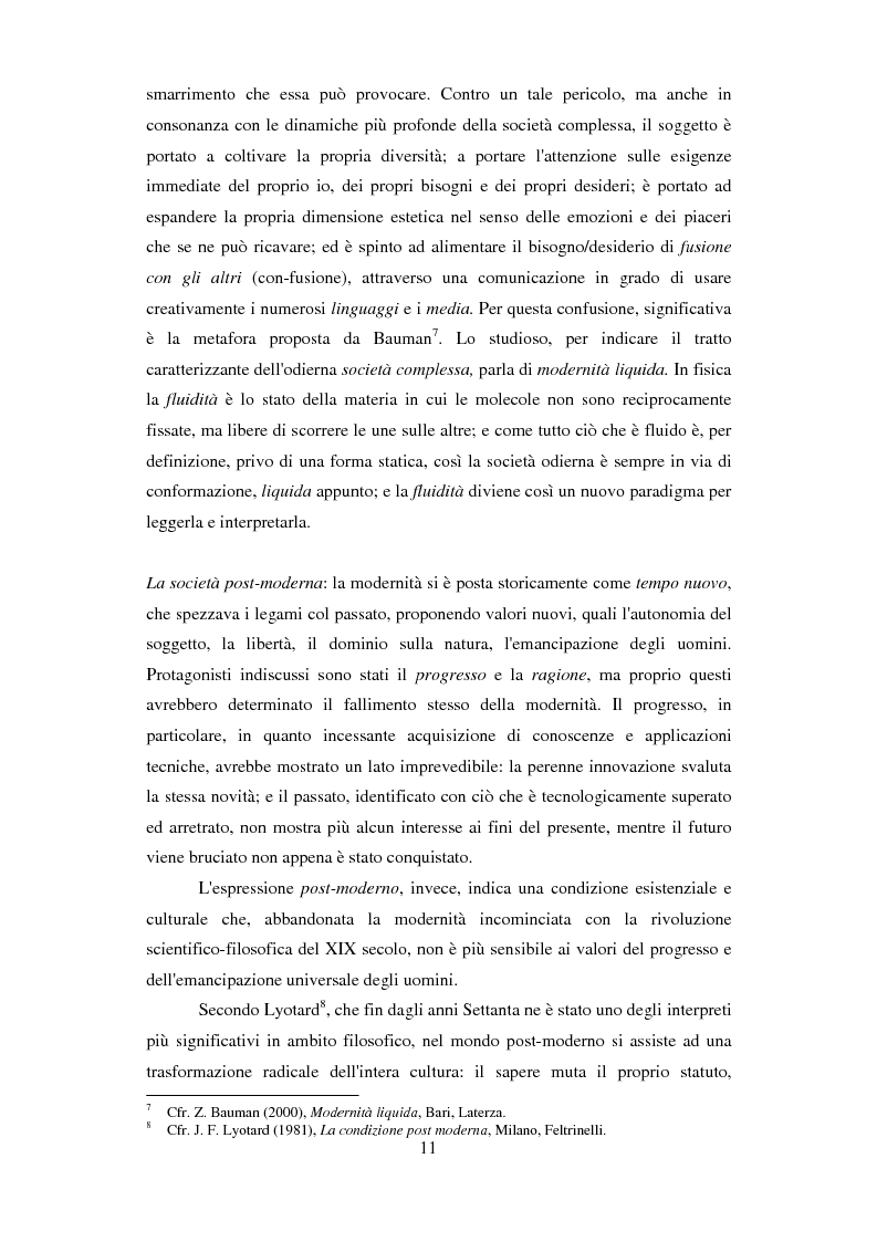 Anteprima della tesi: Formazione e Progetto di vita. Alcuni studi e riflessioni collegati al territorio cesenate, Pagina 9