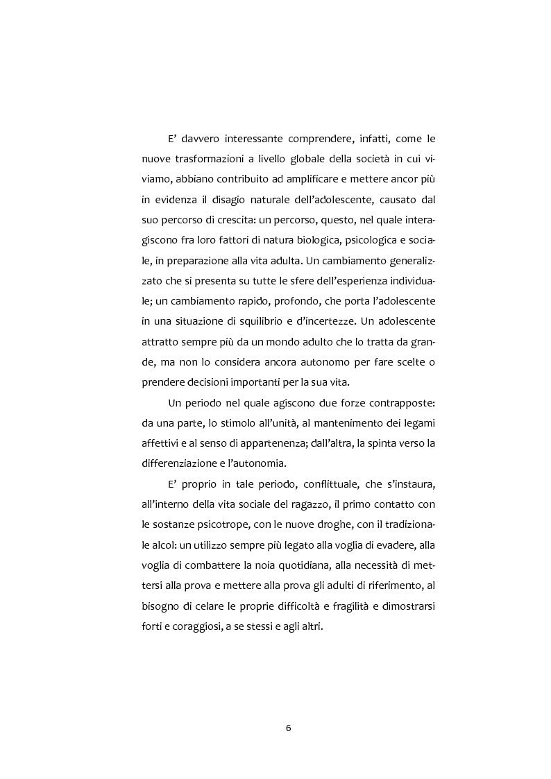 Anteprima della tesi: Adolescenti e Nuove diversità. Progettare Prevenzione, Pagina 6