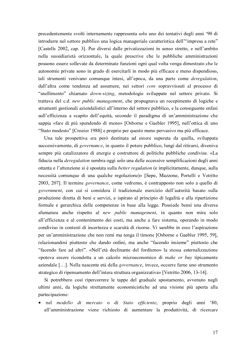 Anteprima della tesi: Partecipazione, cittadinanza attiva e nuovi modelli di governance. Uno studio di caso nell’area genovese, Pagina 14