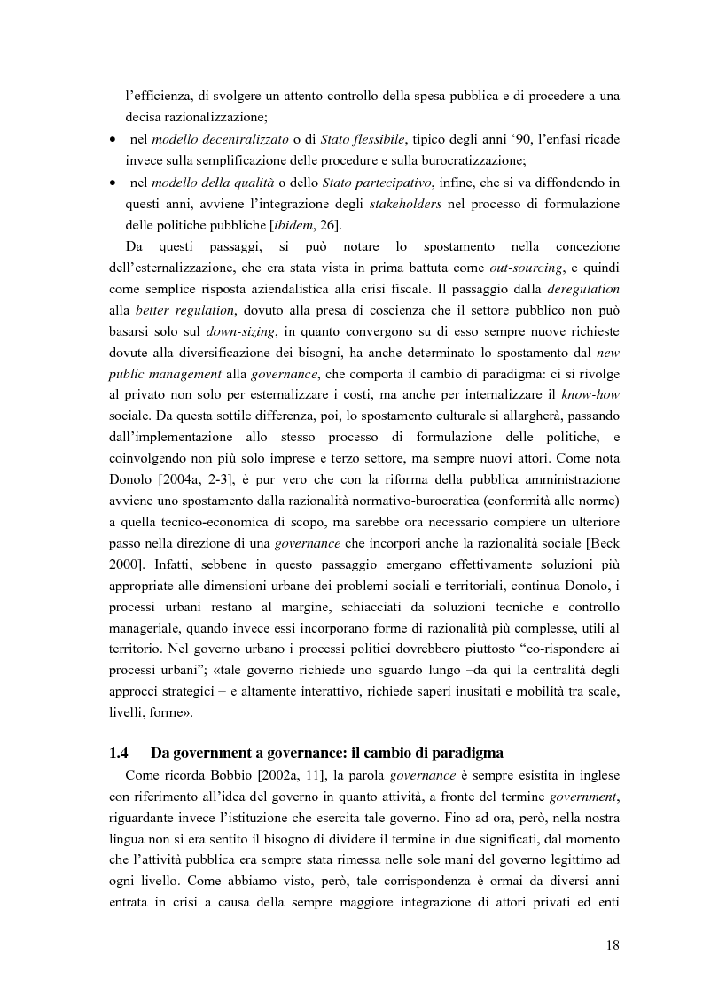 Anteprima della tesi: Partecipazione, cittadinanza attiva e nuovi modelli di governance. Uno studio di caso nell’area genovese, Pagina 15