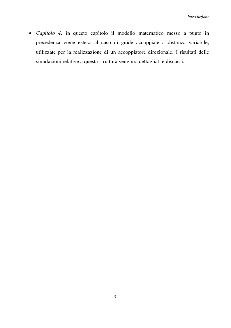 Anteprima della tesi: Studio della propagazione in guide d'onda accoppiate in presenza di effetti non lineari, Pagina 4