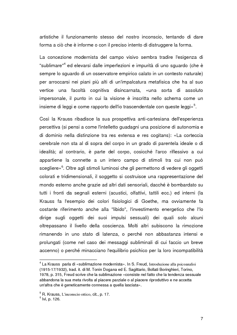 Anteprima della tesi: L'inconscio ottico in Walter Benjamin e Rosalind Krauss, Pagina 6